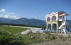 Earth dam - Song Sat Reservoir